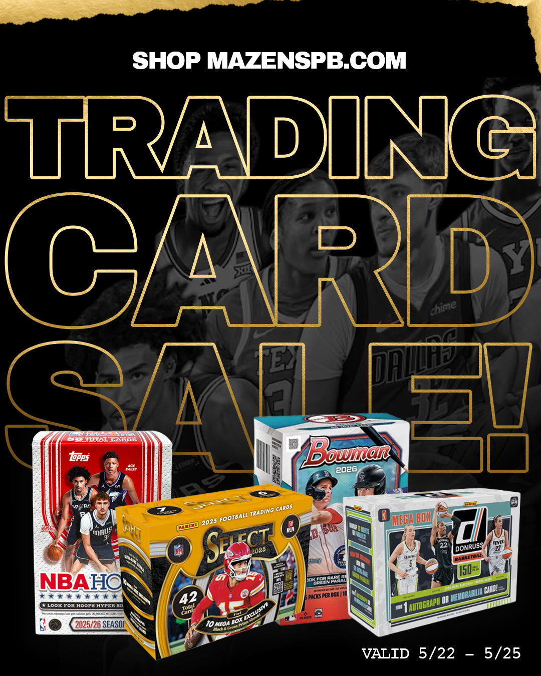 HUGE Trading Card Sale for Memorial Day!