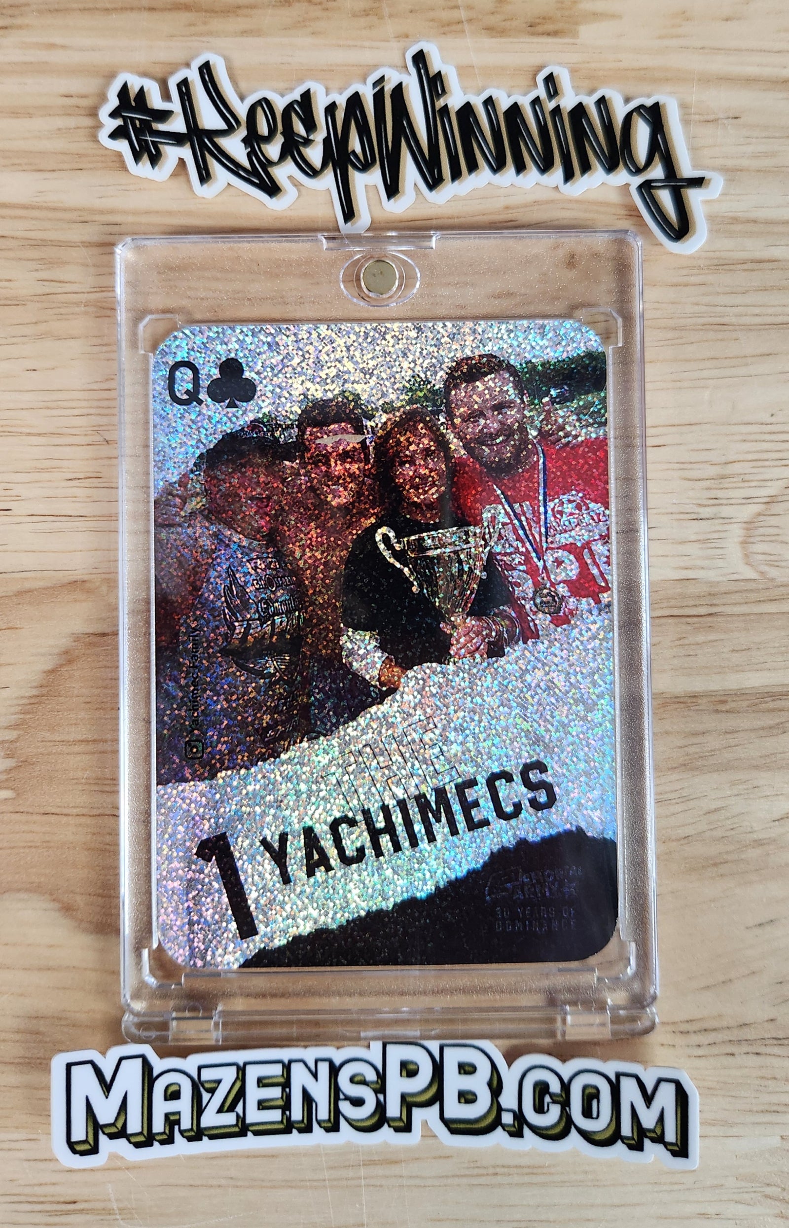 Planet Eclipse Emortal Trading Card - Queen of Clubs - The Yachimecs Heavy Dot Holo