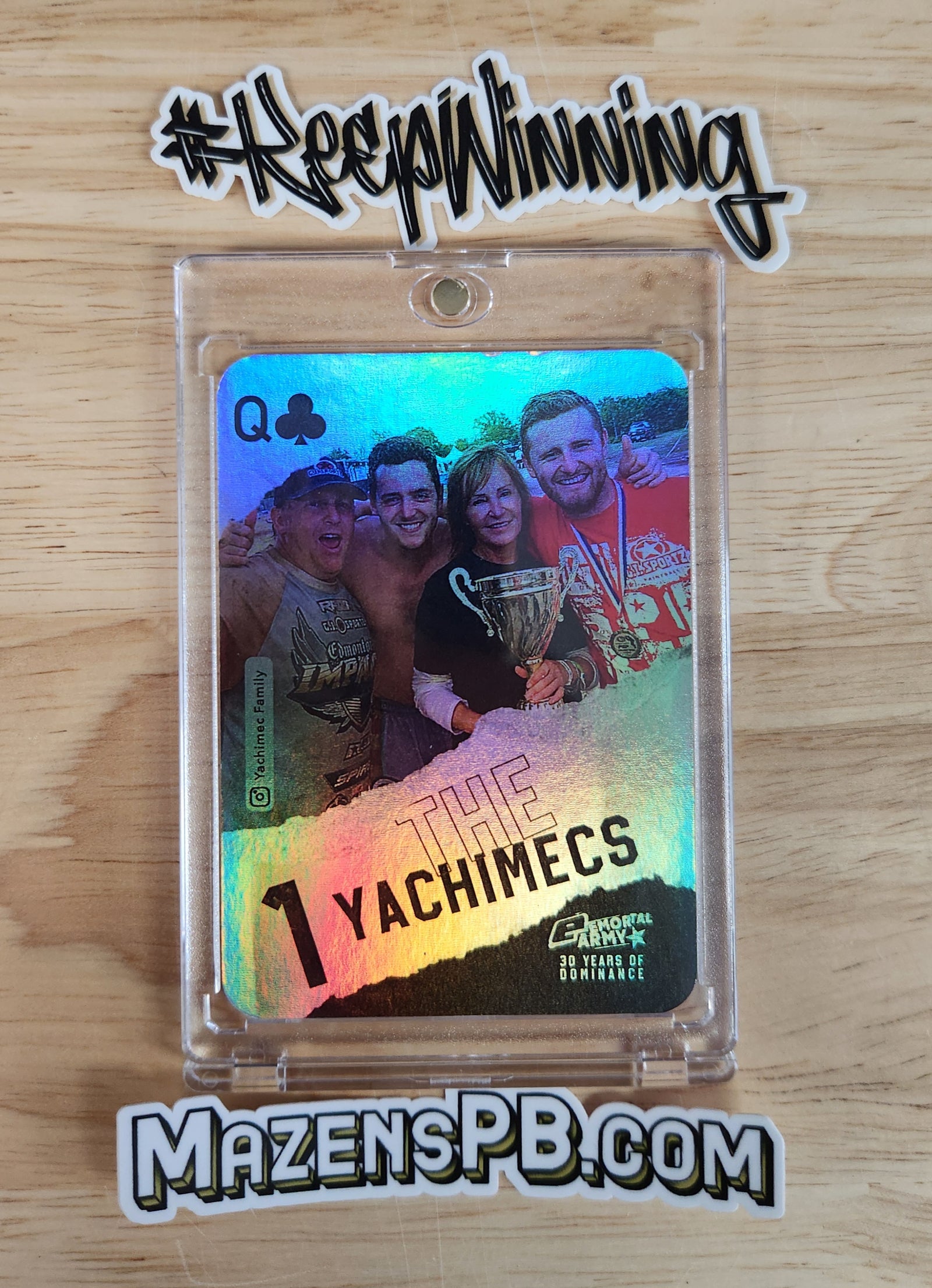 Planet Eclipse Emortal Trading Card - Queen of Clubs - The Yachimecs Holo