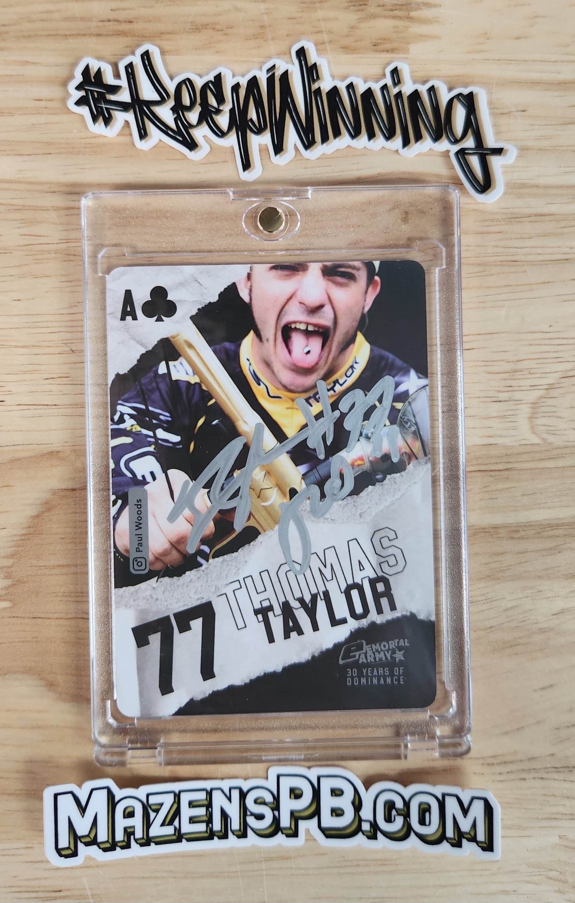 Planet Eclipse Emortal Trading Card - Ace of Clubs - Thomas Taylor Auto