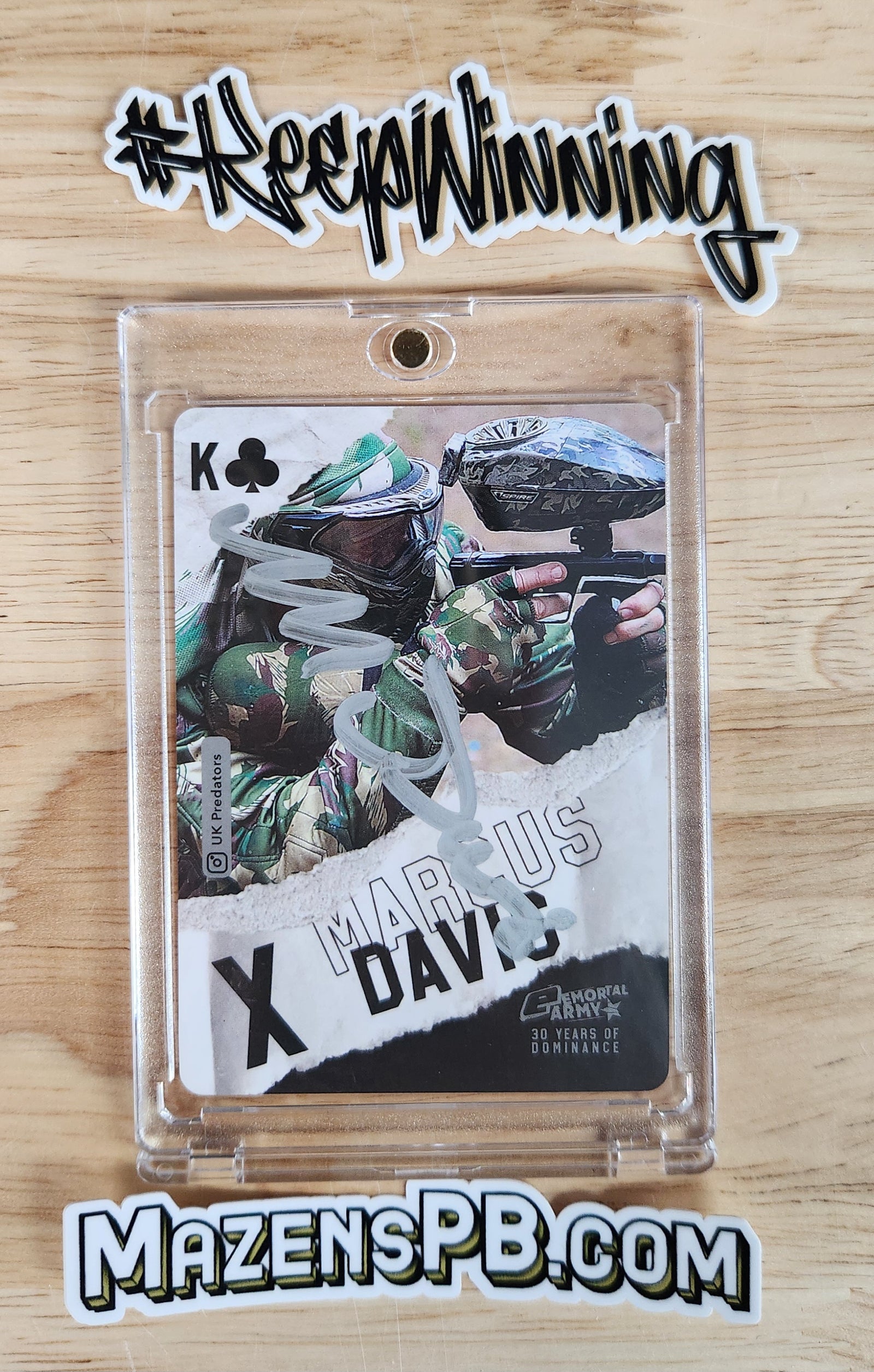 Planet Eclipse Emortal Trading Card - King of Clubs - Markus Davis Auto