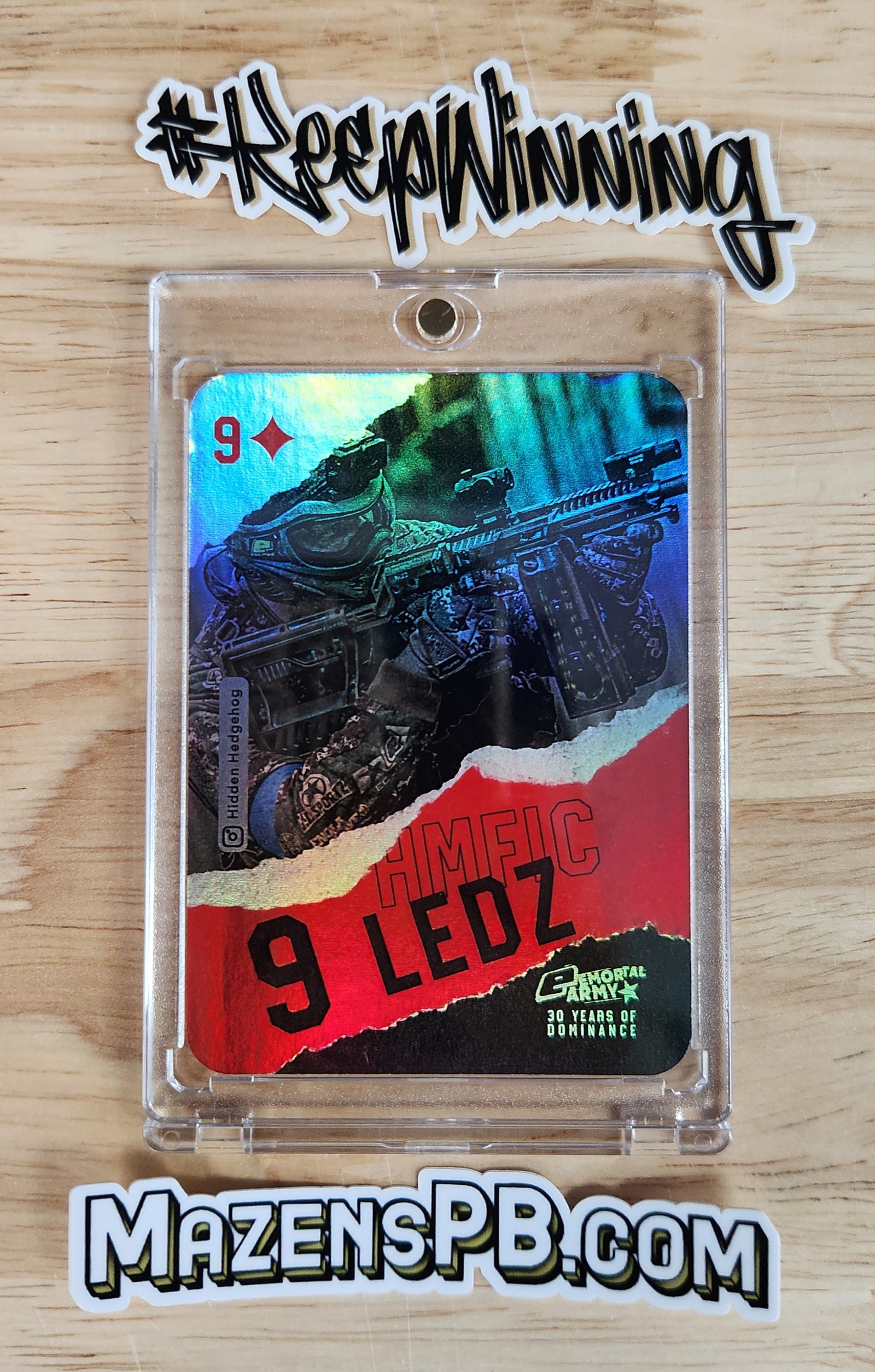 Planet Eclipse Emortal Trading Card - 9 of Diamonds - Ledz Holo