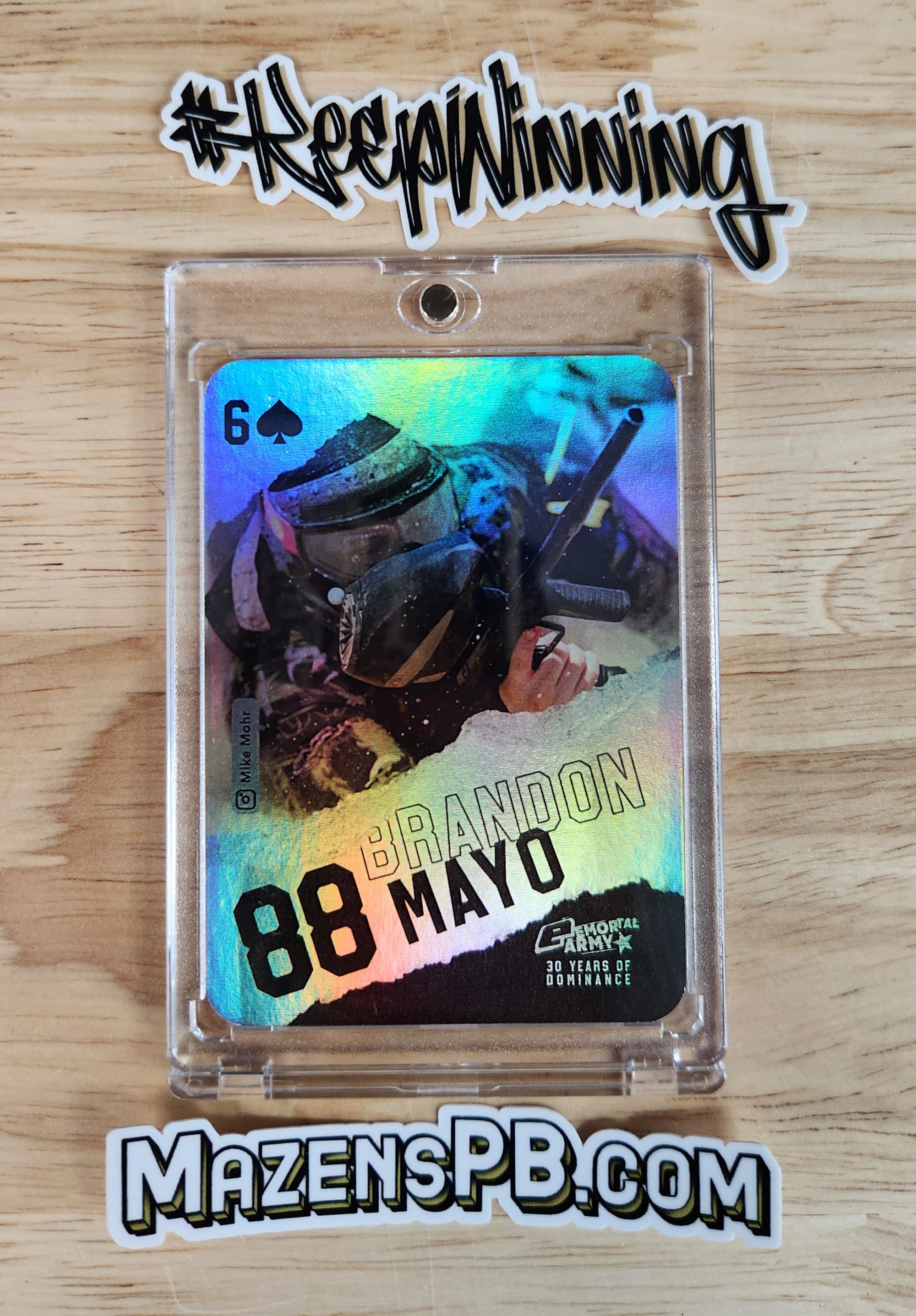 Planet Eclipse Emortal Trading Card - 6 of Spades - Brandon Mayo Holo