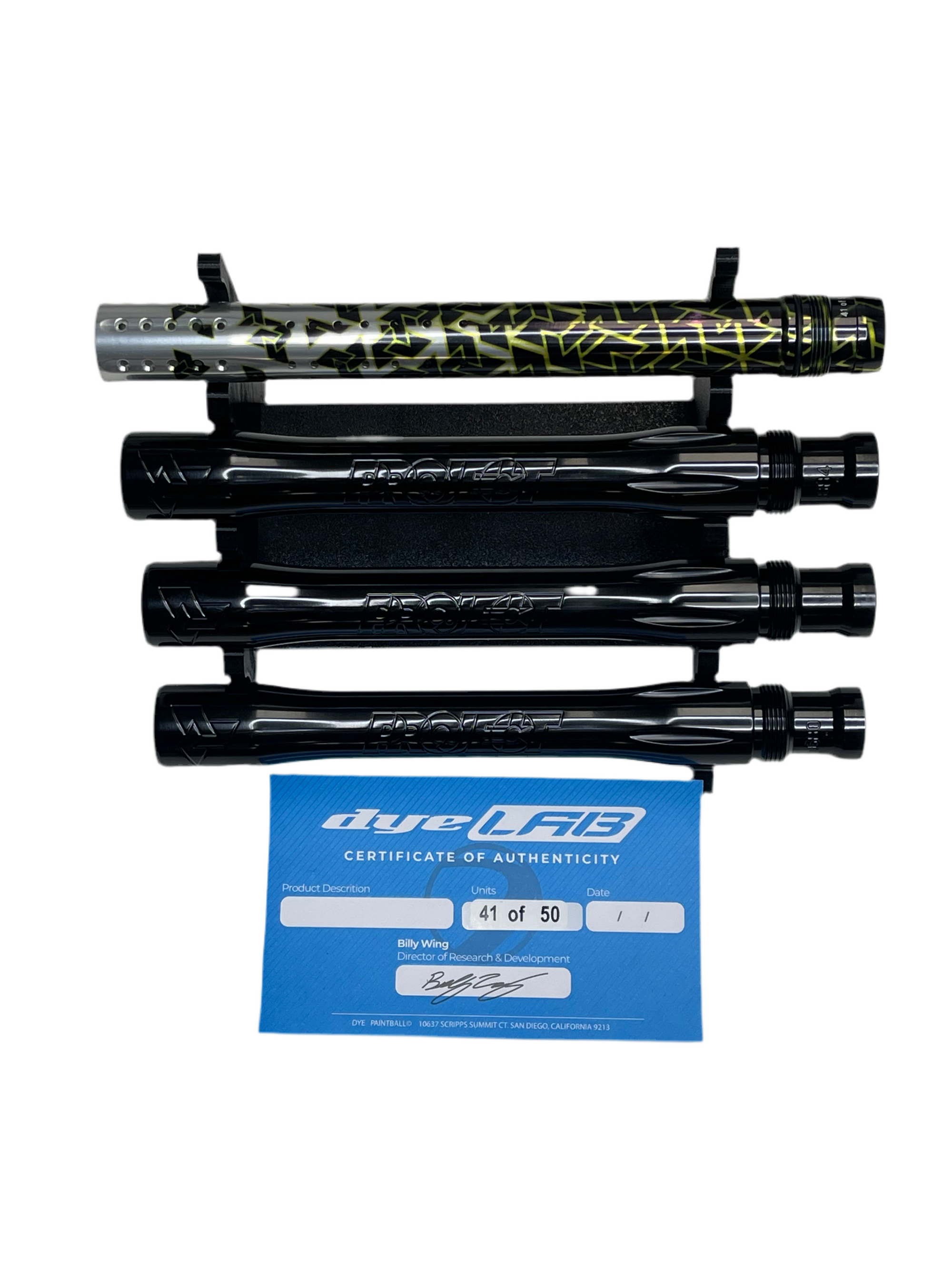 DyeLAB Project UL-S Barrel Kit - Autococker - Gold/Black/Silver (41 of 50)
