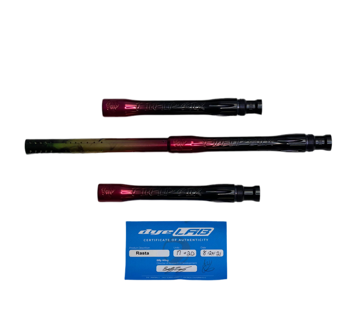 DyeLAB UL-S Barrel Kit - Autococker - “Rasta” (17 of 20)