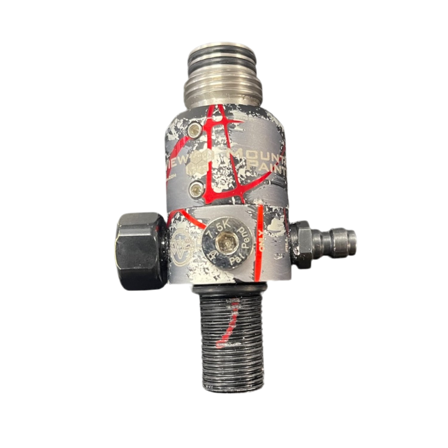 Powerhouse HAYMKR 500 Regulator (Used) - Custom - Snow Camo w/Red Splash