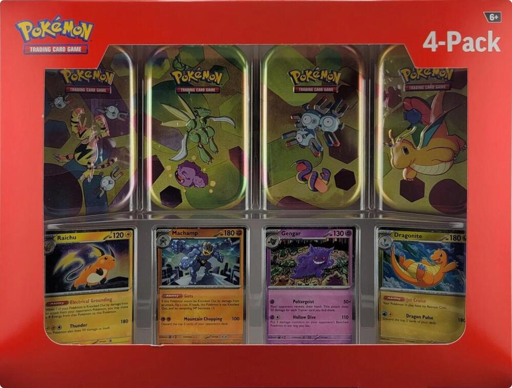 Pokémon Sam's Club 151 (4 Mini Tins + 4 Promo Cards Bundle)