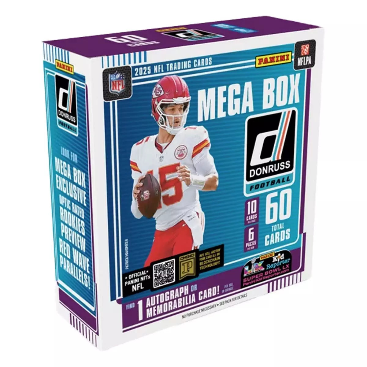 2025 Panini Donruss NFL Football Mega Box (Red Wave)