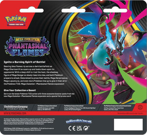 Pokemon TCG: Mega Evolutions Phantasmal Flames 3 Pack Blister