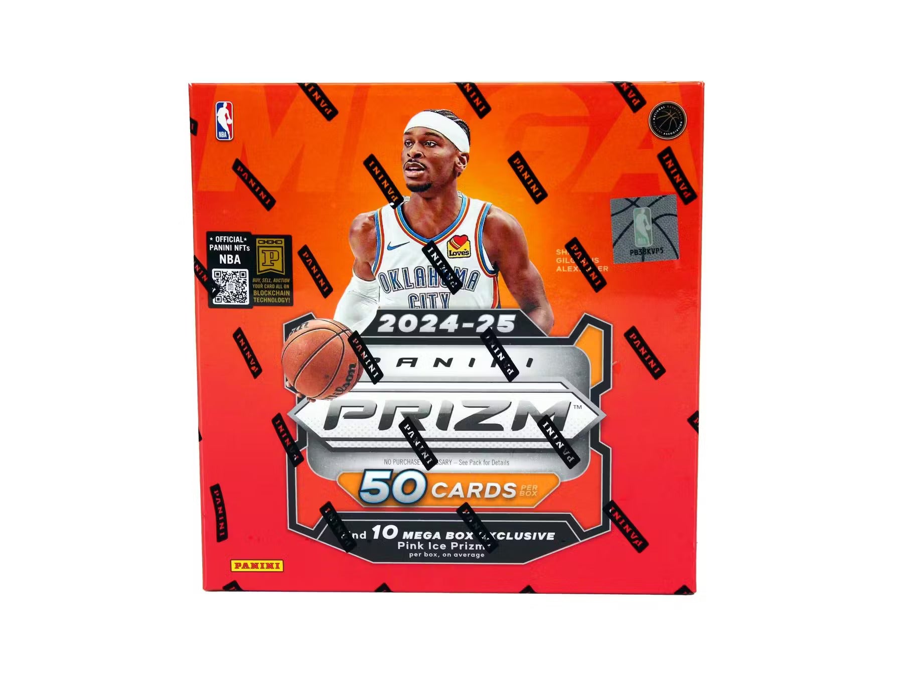 2024-25 Panini Prizm NBA Basketball Mega Box (Pink Ice Prizm)
