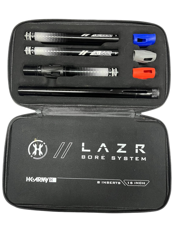 Kit Canon Fileté HK Army LAZR Pour Autococker - Argent Poussière Avec Inserts Noirs
