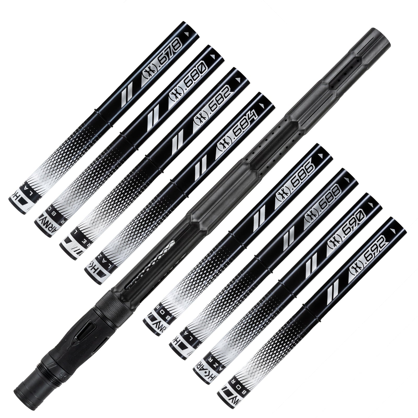 LAZR Elite Fractal Barrel Kit - 15" Dust Black/Black Inserts - Cocker Threads