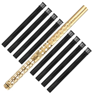 HK Army Hex PWR Barrel Kit - Gold - Black Inserts