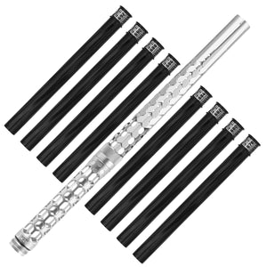 HK Army Hex PWR Barrel Kit - Silver - Black Inserts