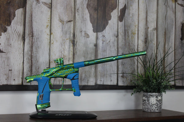 Planet Eclipse Twister LV1 - Green/Blue Splash - Mazens Paintball