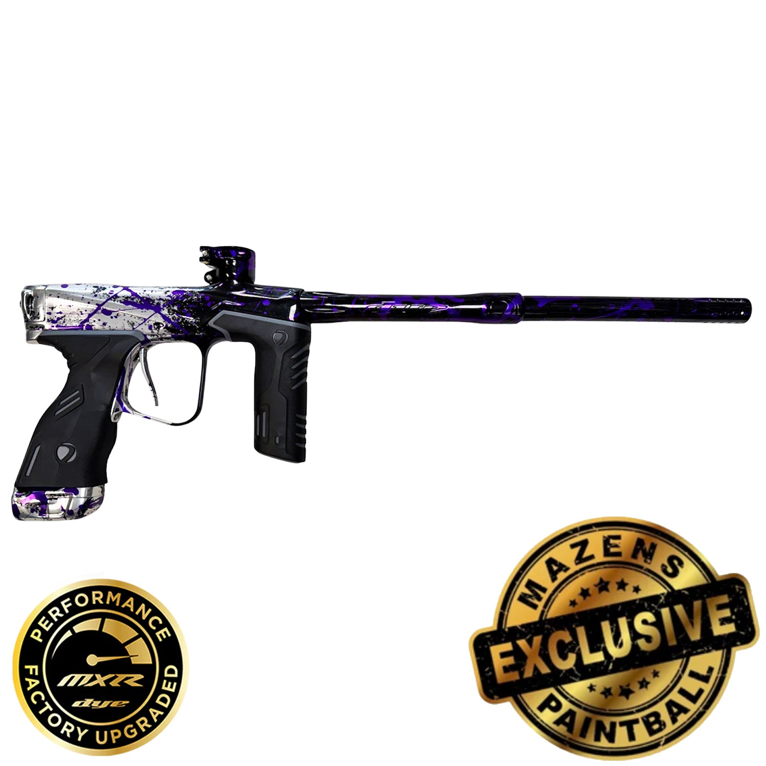 Dye MXR - Clear/Black Fade w/Purple Splash