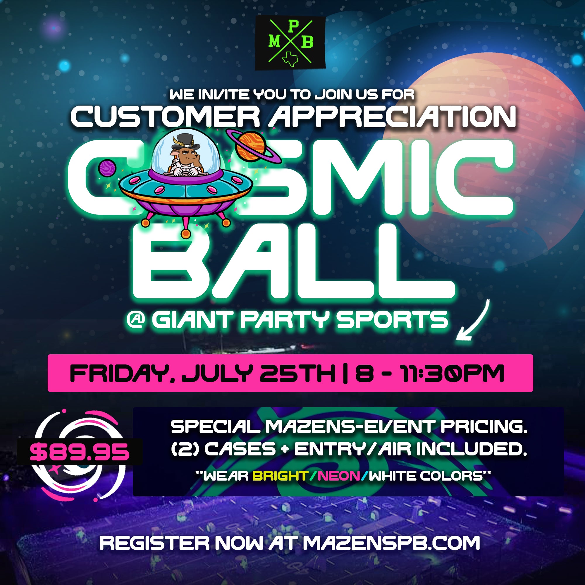 *** CLOSED *** Mazens' Cosmic Night Registration
