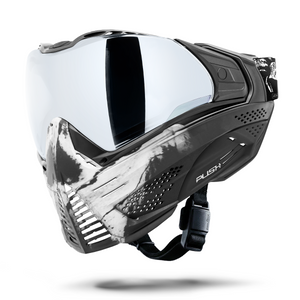 Push Unite Goggle Mk II - Warlord Omen (Black/White Skull) - Silver Lens