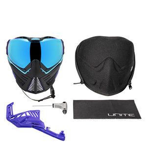 Push Unite Goggle Mk II - Nebula (Black/Turq/Purple) - Blue Lens