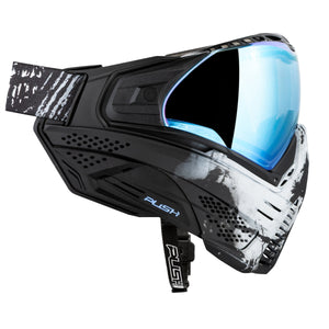 Push Unite Goggle Mk II  - Warlord Soul (Black/White Skull) - Blue Lens