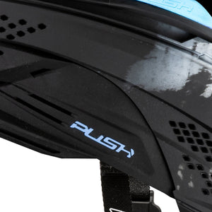 Push Unite Goggle Mk II  - Warlord Soul (Black/White Skull) - Blue Lens