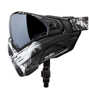 Push Unite Goggle Mk II - Warlord Omen (Black/White Skull) - Silver Lens