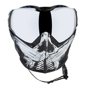 Push Unite Goggle Mk II - Warlord Omen (Black/White Skull) - Silver Lens