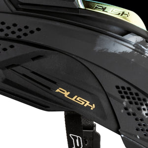 Unite Goggle Mk II - Warlord Enforcer (Black/White Skull) - Gold Lens