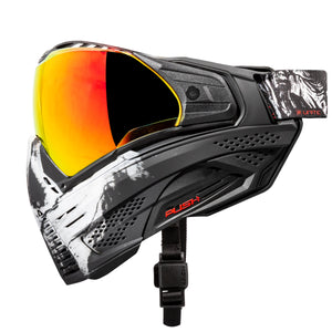 Push Unite Goggle Mk II - Warlord Viper (Black/White Skull) - Red Lens