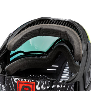 Push Unite Goggle Mk II - Warlord Viper (Black/White Skull) - Red Lens