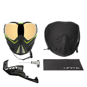 Push Unite Goggle Mk II - Reactor (Black/Green) - Gold Lens