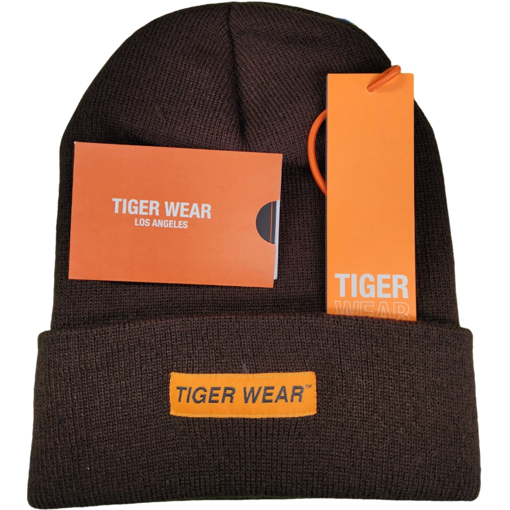 Tiger Wear Beanie - Brown/Orange