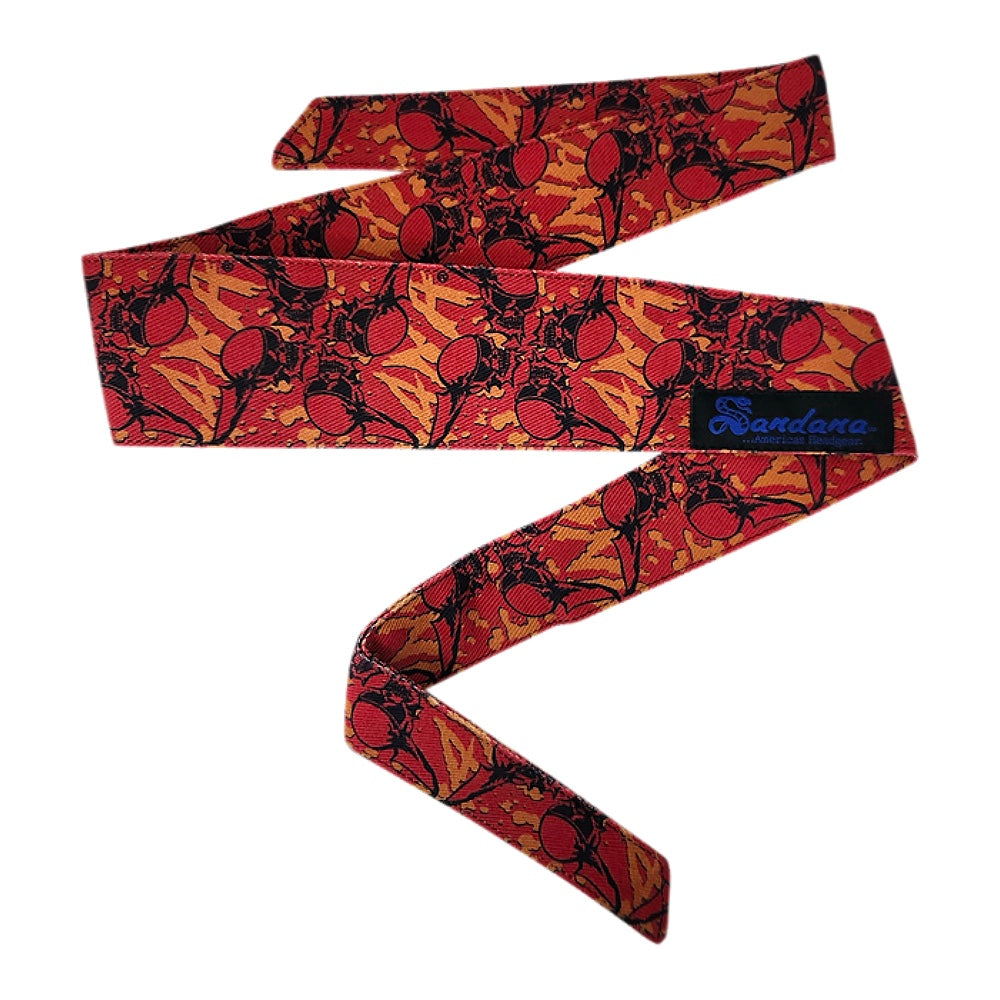 Sandana Headband - Red/Gold FS