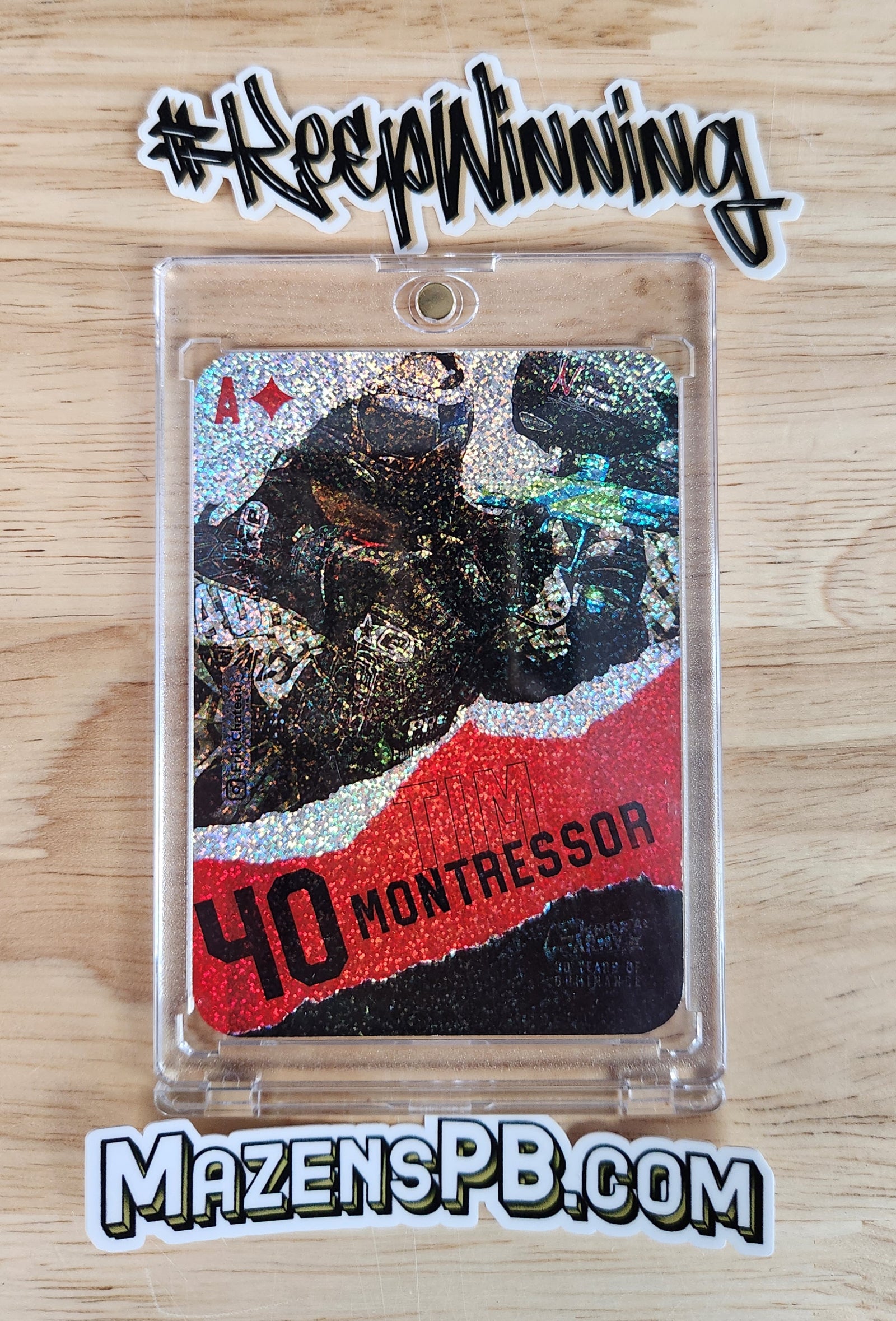 Planet Eclipse Emortal Trading Card - Ace of Diamonds - Tim Montressor Heavy Holo (1 of 8)