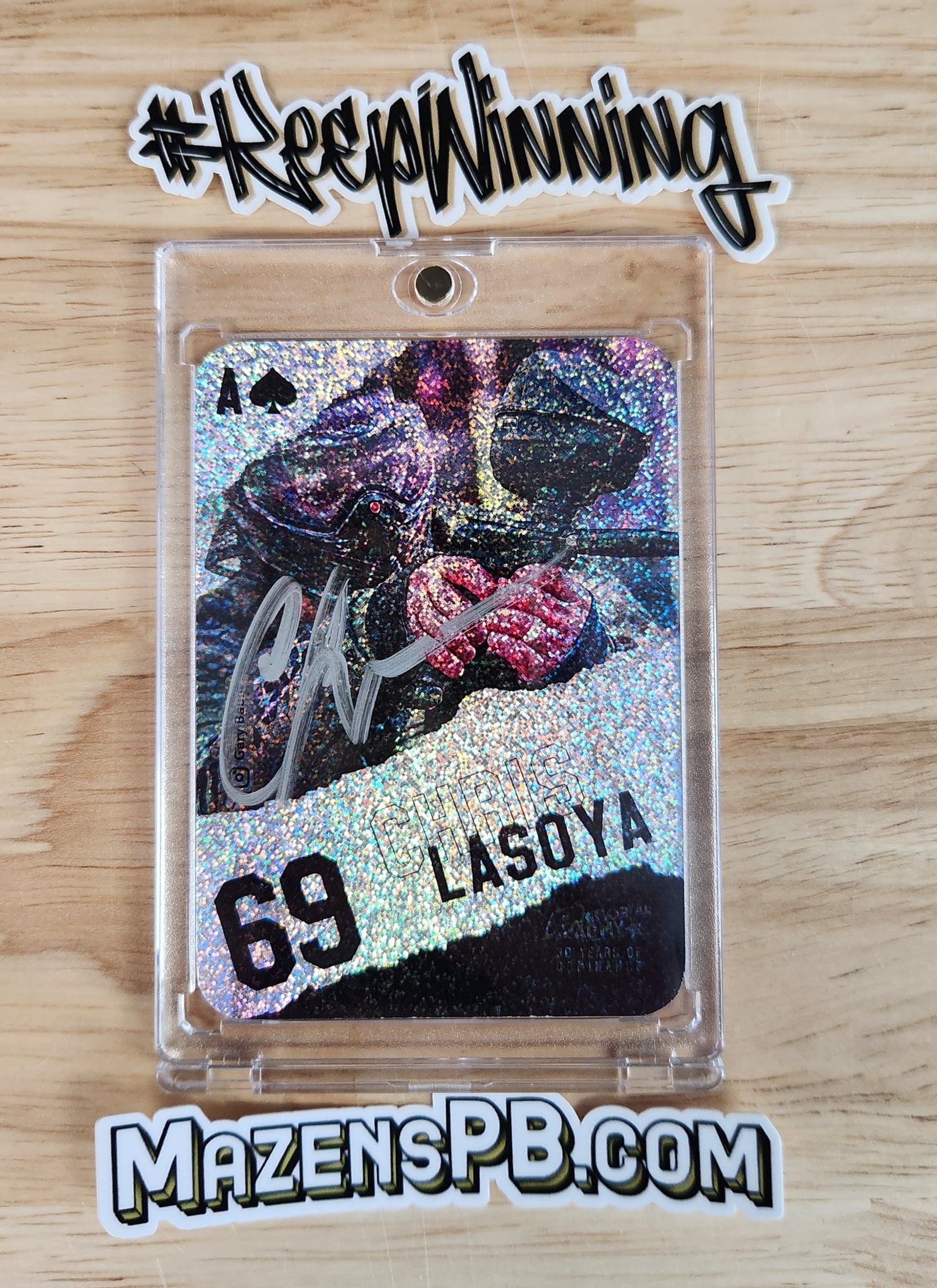 Planet Eclipse Emortal Trading Card - Ace of Spades - Chris Lasoya Heavy Holo Auto (1 of 2)