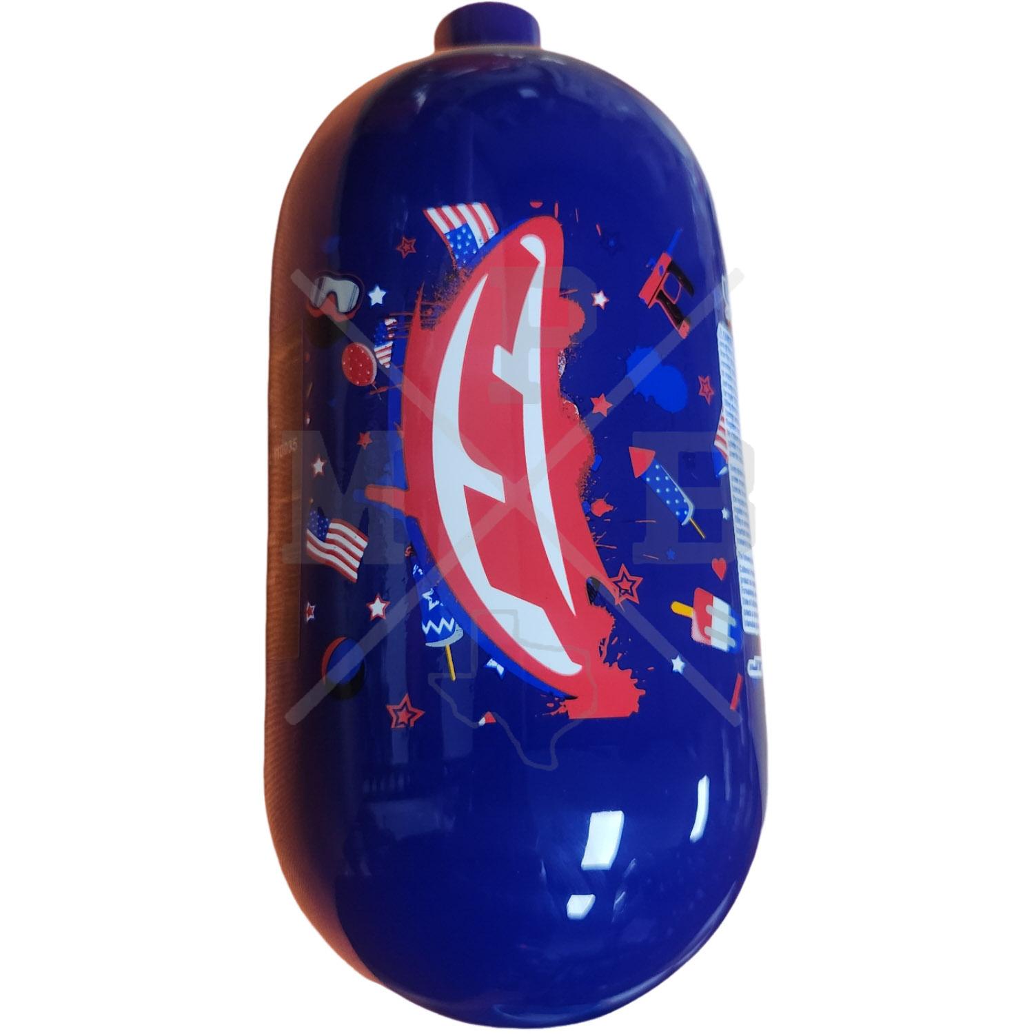 Bouteille HPA JT Ultra Fibre Carbone – 80ci/4500psi – Rouge/Blanc (sans Valve)