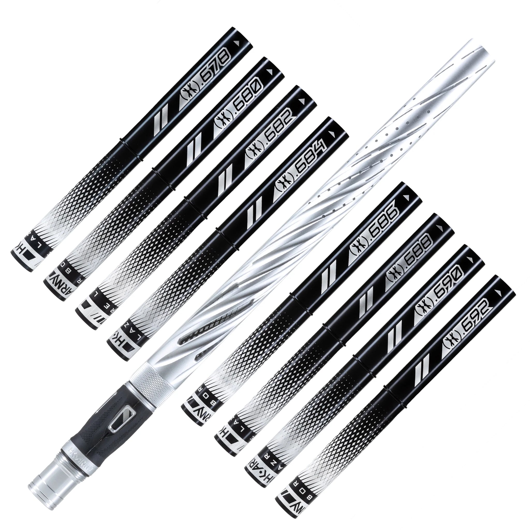 Kit Canna Lazr Filettata Hk Army Autococker Con Inserti Neri - Nero Lucido Kit Canna Lazr Filettata Hk Army Autococker Con Inserti Neri - Nero Lucido
