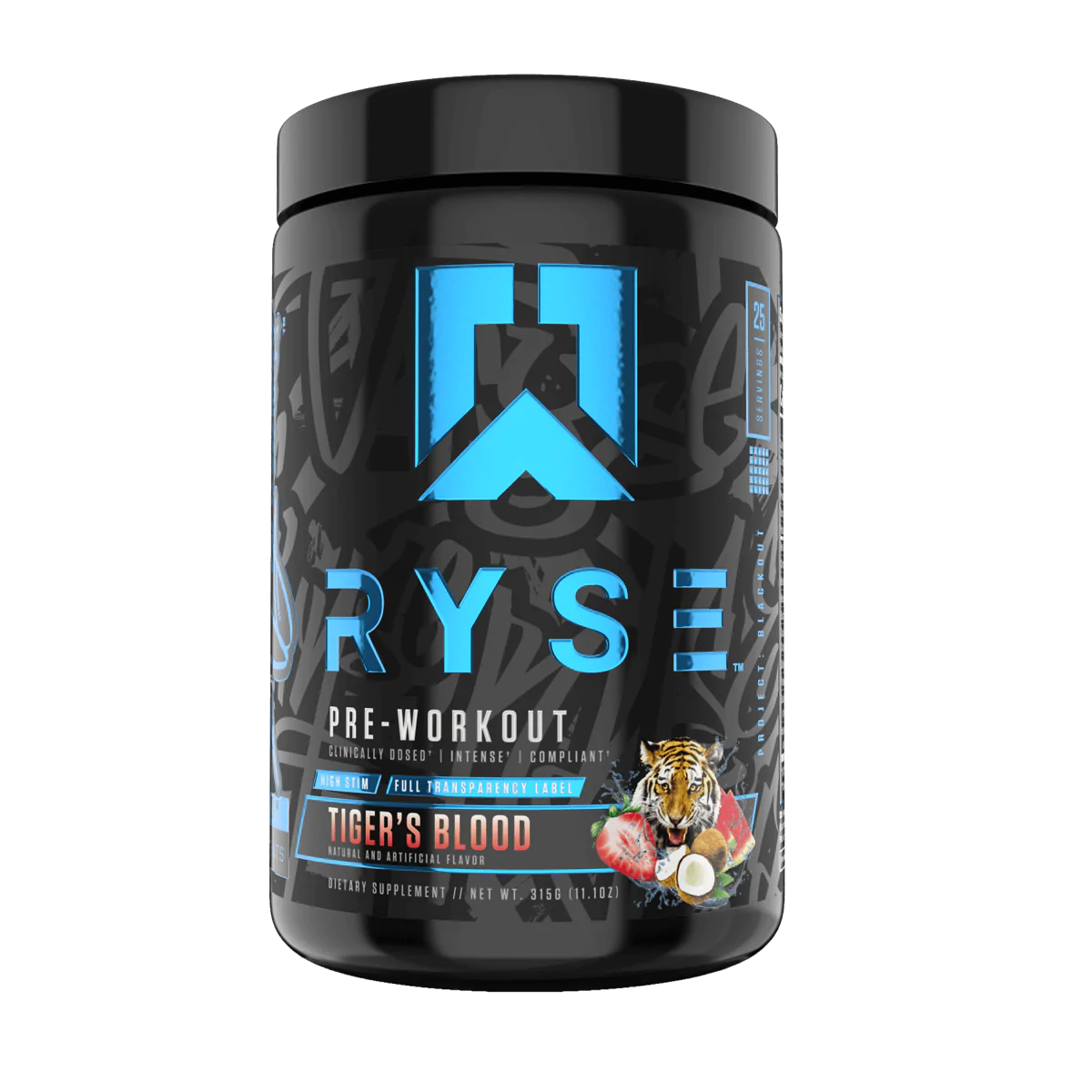 RYSE Project Blackout Pre-Workout - Tigers Blood
